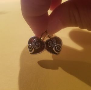 Brighton red heart earrings